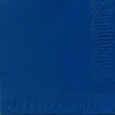 Produktbild von 1000 DUNI Servietten, dunkelblau, 3-lag., 33x33 cm, 1/4 Falz, 211635