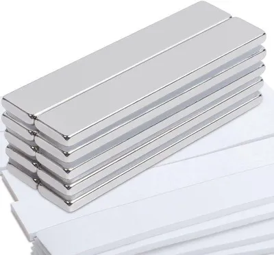 Image de Aimants néodyme puissants 60 x 10 x 3 mm, autocollants, pour vitres de cuisine