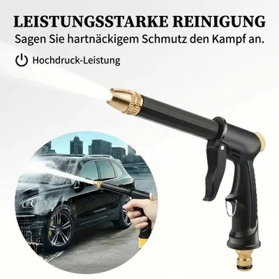 Image de Lance d'arrosage haute pression réglable pour le jardin, la voiture et la moto
