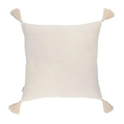 Zdjęcie produktu dla HOMLA Poszewka MORRIS z frędzlami ecru 45x45 cm