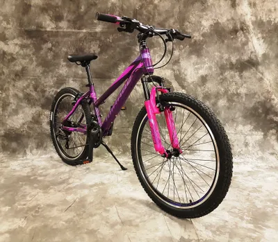Produktbild von 26 Zoll ALU Damen + Mädchen MTB Gefedert MIRAGE VON UMIT, mit 21-Gang Shimano Daumenklickschaltung NEU 2666-Pink-Lila, AB 155 CM KÖRPERGRÖSSE !!!!!!!!