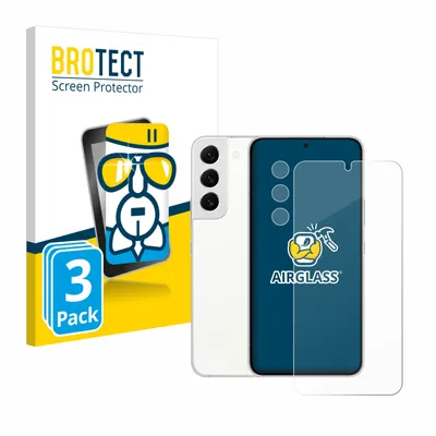 Produktbild von 3x BROTECT Schutzglas für Samsung Galaxy S22 Enterprise Edition (Display+Kamera) Schutzfolie Panzer Folie Glas Display Schutz klar
