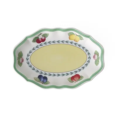 Produktbild von Villeroy & Boch 1022813570, Servierschale, Porzellan, Mehrfarbig, Oval, 24 cm, 328 g
