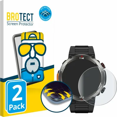 Produktbild von 2x BROTECT Fullscreen Schutzfolie für Yxtel W50Pro 1.45" Displayschutz Folie Fullcover Matt Entspiegelungsfolie