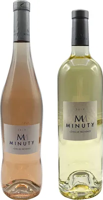 Produktbild von Minuty Tasting Set - 1x Minuty Côtes de Provence Blanc 750ml (13% Vol) + 1x Minuty Côtes de Provence Rosé 750ml (13% Vol)- [Enthält Sulfite]