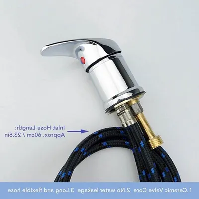 Professioneller Mischbatterie für Shampoo-Schüssel mit Schlauch - Ideal für Friseursalons und Haarpflege