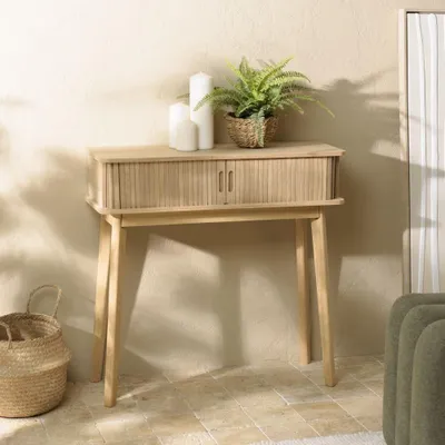 Image de AGATHE - Console 80x30cm en bois couleur naturelle