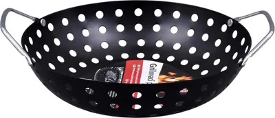 Image de Nohel Garden Poêle à frire perforée d28x10cm/BBQ