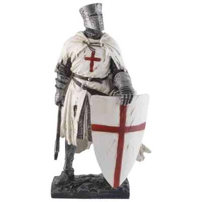 Produktbild von VOGLER Joh. Vogler GmbH Templer mit Axt und Schild  20cm Templer Ritter Deko Skulptur