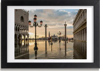 Produktbild von Bild 30x20 MDF-Rahmen, Wandkunst Venedig, Italien