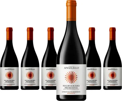 Produktbild von 6 x Famiglia Angelillo Negroamaro Primitivo Appassite