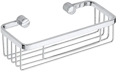 Produktbild von BYTRO Seifenkorb Messing Chrom poliert 110x250x75 mm für Bad & WC >> zum Bohren