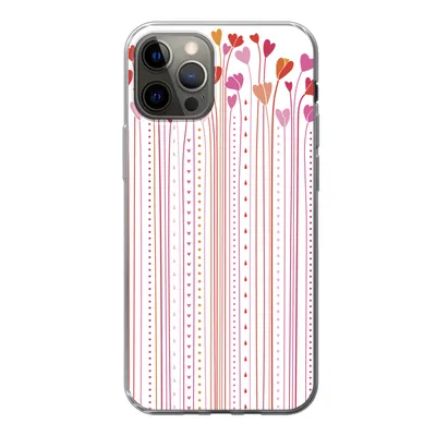 Produktbild von MuchoWow® Handyhülle Schutzhülle Hülle für iPhone 13 Pro Eine Illustration der wachsenden Herzen Silikon Softcase Handy Hülle - Handy-Tasche
