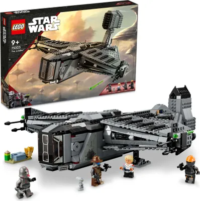 Produktbild von LEGO 75323 Star Wars Die Justifier, baubares Spielzeug Sternenschiff mit Cad Bane Minifigur und Droide Todo 360