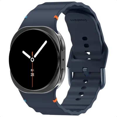 Image de imoshion Bracelet silicone Wave pour la Samsung Galaxy Watch 8 (40/44mm) / Classic (46mm) - Bleu foncé