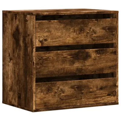 Zdjęcie produktu dla vidaXL Komoda z szufladami dąb wędzony 60x41x58 cm materiał drewnopochodny
