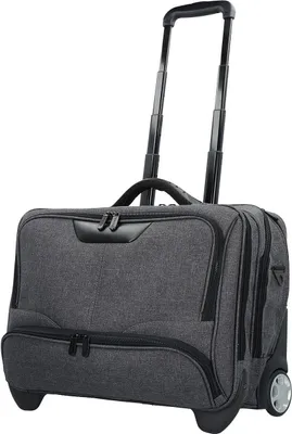 Produktbild von Laptop Akten Pilotenkoffer Schulter Umhänge Laptop Trolley Grau 47 cm Bowatex