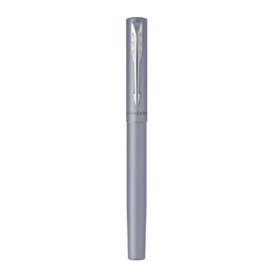 Produktbild von Parker Vector XL, Silber, Kartuschenfüllsystem, Blau, Edelstahl, Medium, Beidhändig