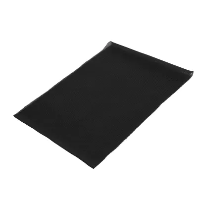 Zdjęcie produktu dla 1.4 m x 0,5 m Materiałowa, pyłoszczelna, ochronna osłona głośnika stereo audio z siatką, czarna