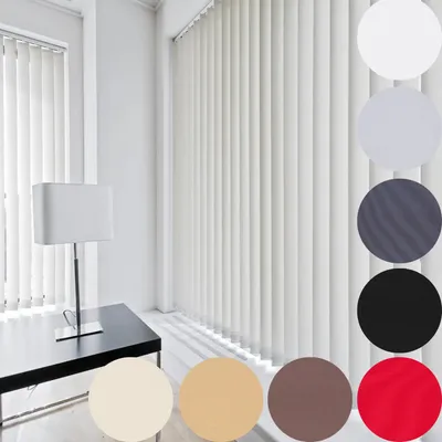 Immagine prodotto di Sistema completo di tende verticali scorrevoli (bianco, 220x250 cm)