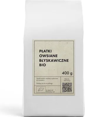 PŁATKI OWSIANE BŁYSKAWICZNE BIO 400 g - THE PLANET