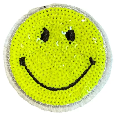 Produktbild von Smiley-Aufbügelbild „Twinkle“ mit Pailletten