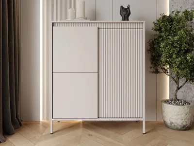 Produktbild von GrainGold Kommode Sorano - Kommode mit Türen - Sideboard, TV-Kommode - Kommode Beige