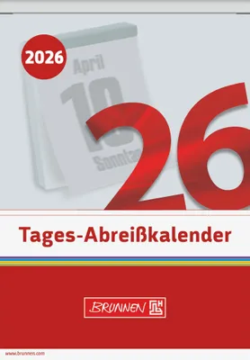 Obrázok produktu pre BRUNNEN 1070313006 Tagesabreißkalender 98x142mm Nr.13
