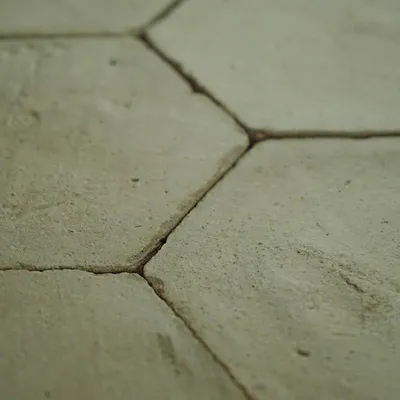 Produktbild von Chroma Terrakottafliesen Hexagone Salbei 10 cm Kantenlänge getönt