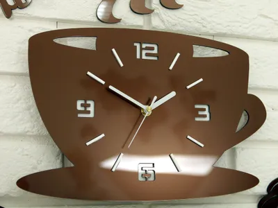 Produktbild von ModernClock, Küchenuhr, 3D-Wanduhr, große wanduhr, wanduhr, metalische copper 64cm x 43cm