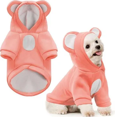 Immagine prodotto di Felpa calda in pile per cani di piccola taglia - Rosa, taglia M