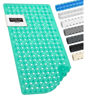 Produktbild von Badewannenmatte rutschfest 89 x 40 cm Grün BPA Frei Schimmelresistent Maschinenwaschbar PVC