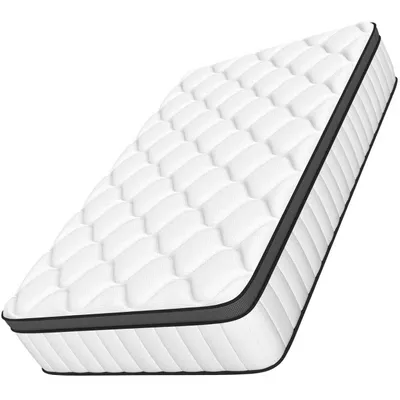 Zdjęcie produktu dla Aiibot materac 90x200 7-strefowa zimna pianka wysokość materaca 25cm Materace Materac sprężynowy 90x200 z pianką komfort Materace sprężynowe kieszeniowe, poziom twardości 3