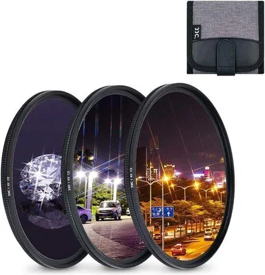 Immagine prodotto di Filtro a stella, 3 pezzi - Custodia protettiva per obiettivo di fotocamera DSLR