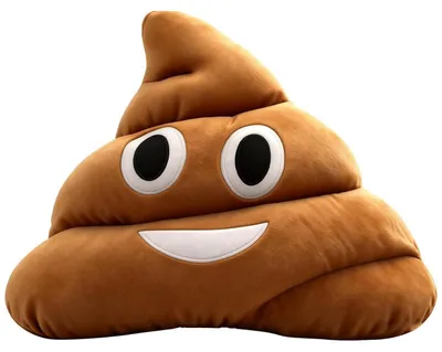 Produktbild von Kackhaufen Kissen Plüsch 30 cm Lustiges Emoji Dekokissen Kuscheltier