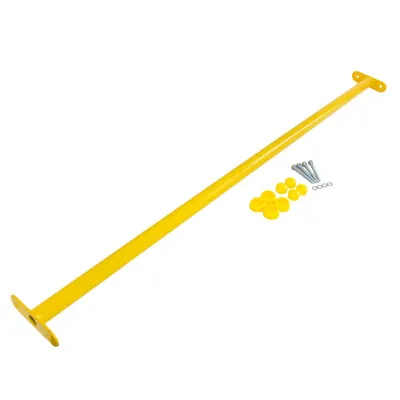 Immagine prodotto di barre orizzontali 4iQ per parco giochi - set di 5, 125 cm, verniciate a polvere, giallo