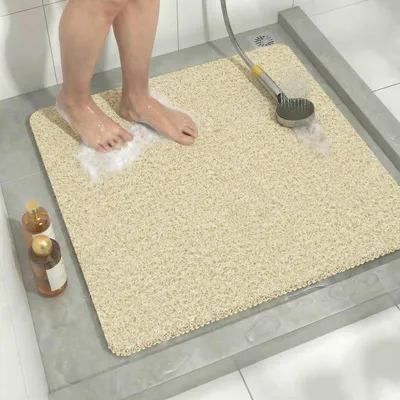 Productafbeelding van Douwmat PVC, antislip, vierkant, 60x60 cm, schimmelwerend, sneldrogend, beige