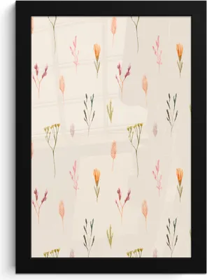 Produktbild von MuchoWow® MuchoWow® Gerahmtes Poster Blumen - Pastell - Farben 20x30 cm - Poster mit zchwarzem Bilderrahmen - Drucken - Bilder Poster im Rahmen