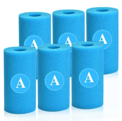 Produktbild von Filterspons Typ A, 6 Stück, waschbar, für Schwimmbad und Aquarium