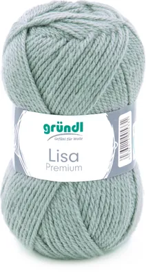 Produktbild von Gründl Lisa Wolle 133m 50g Stricken Häkeln Garn Weich Hochwertig Grau
