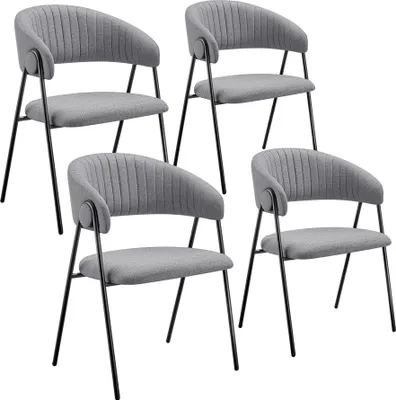 Produktbild von tectake® Armlehnstuhl Bedano Webstoff, gepolstert 60 x 58 x 85 cm