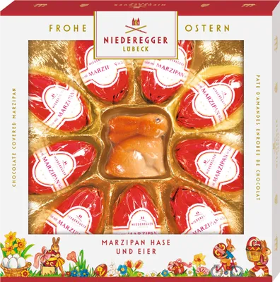 Produktbild von Niederegger Marzipan Eier und Hase; 175 g
