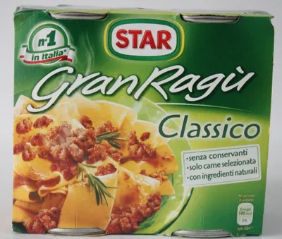 Produktbild von Star Gran Ragù Tomatensoße mit Fleisch (2x180g Dose)