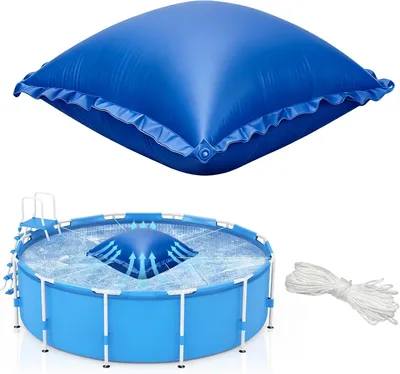 Productafbeelding van Opblaasbaar luchtkussen voor zwembaden, rond, diameter 1,8 meter, met een bevestigingskoord van 15 meter, geschikt voor zwembaden