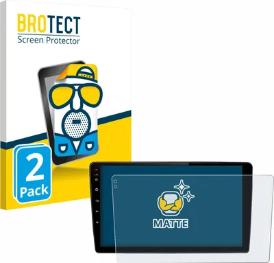 Produktbild von 2x BROTECT Schutzfolie für Junsun V2 Plus 9" Displayschutz Displayschutzfolie Folie Matt Entspiegelungsfolie