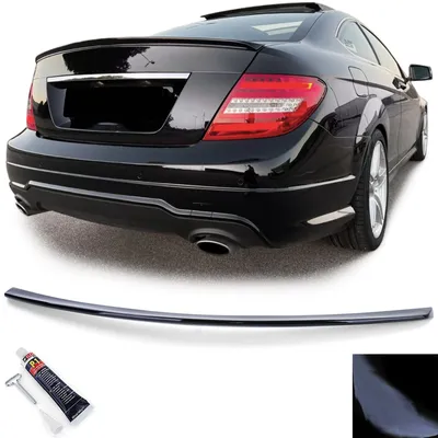 Zdjęcie produktu dla Tylny spojler czarny połysk do Mercedes C klasa C204 coupé 2011–2014