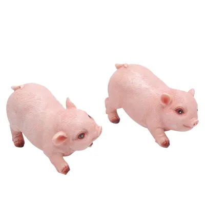 Image de Décor de jardin,Cochon en résine,Décor de figurine,Cochon décoratif de jardin