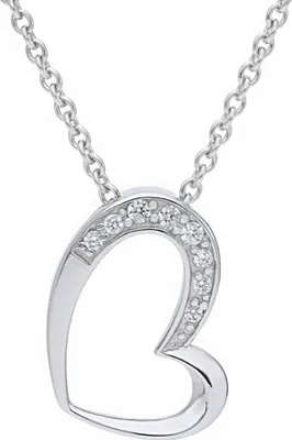 Produktbild von Herzanhänger Silber 925 Zirkonia JL10-02-0677 JuwelmaLux