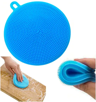 Produktbild von ISO 8639 Antibakterieller Silikonschwamm - blau