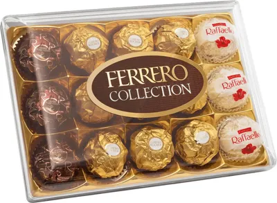 Obrázok produktu pre Ferrero Collection 15 Pralinen Rocher Raffalello Rondnoir 172g